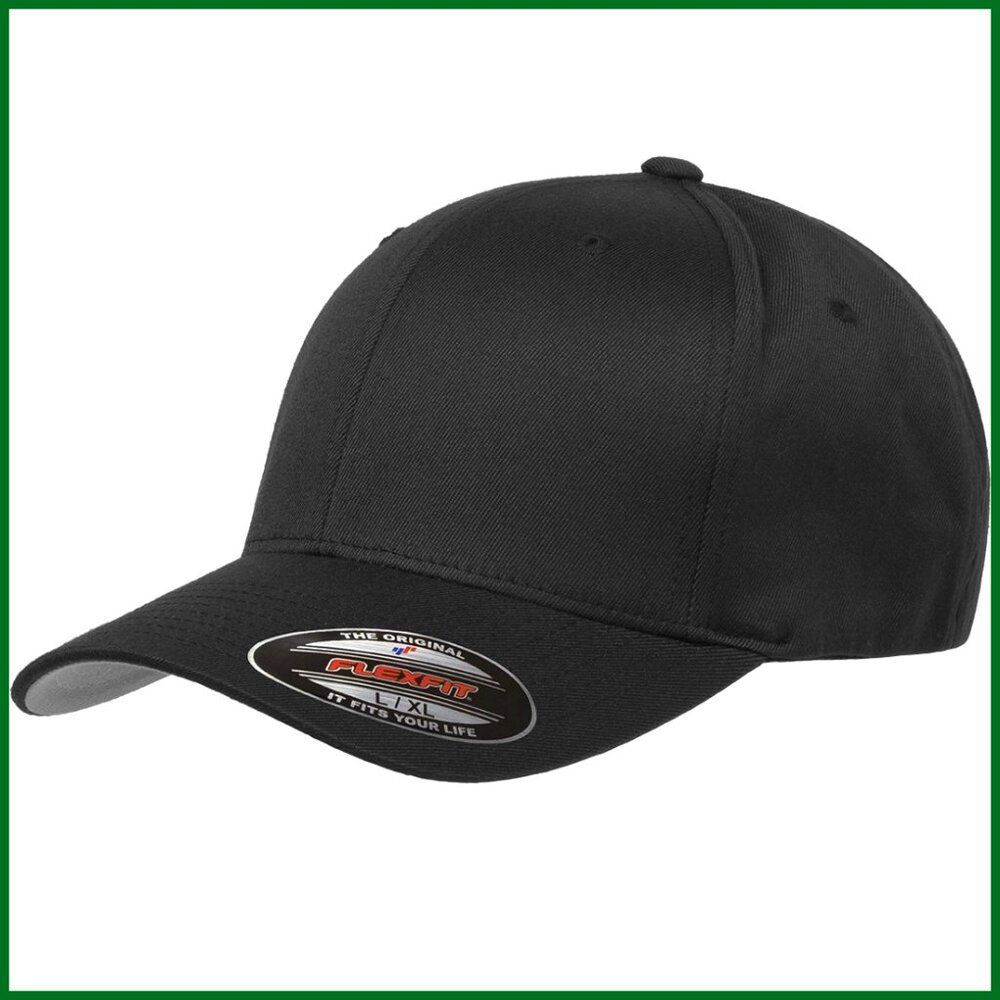 Athletic Baseball Fitted Cap, Polyester Cotton Sp… - image 1